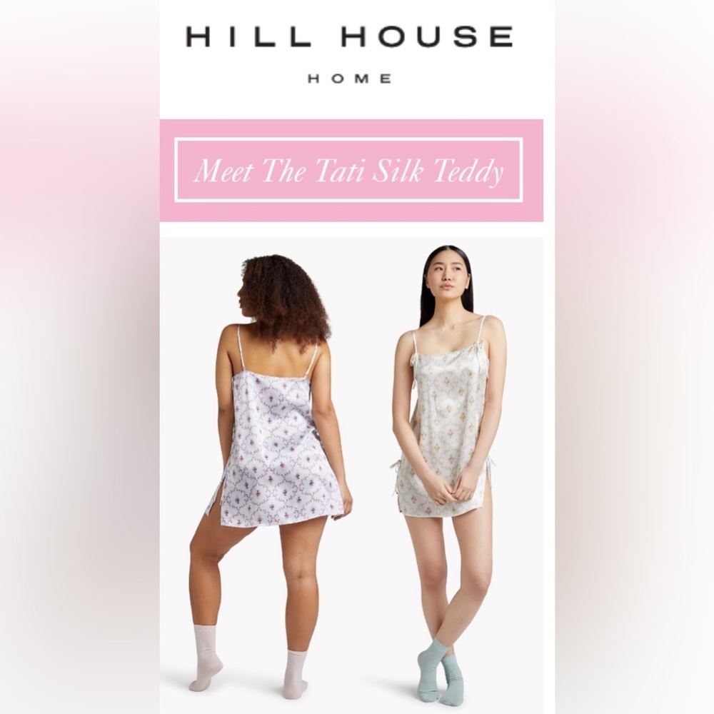 Hill House Home the Tati silk Teddy - Cabernet Trellis - Picture 3 of 8